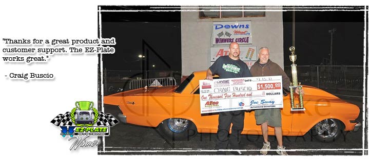 Craig Buscio uses his EZ-Plate System to win!