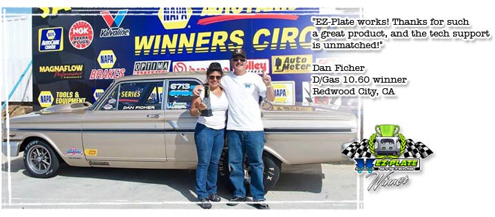 Dan Ficher wins using the EZ-Plate System