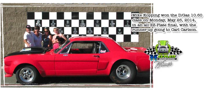 Mike Kopping uses his EZ-Plate System to win!